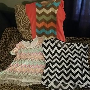 3 chevron shirts